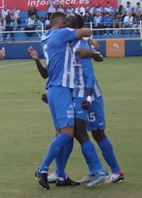 AGUILAS UCAM SANDJI FESTEJANDO GOL 2 b